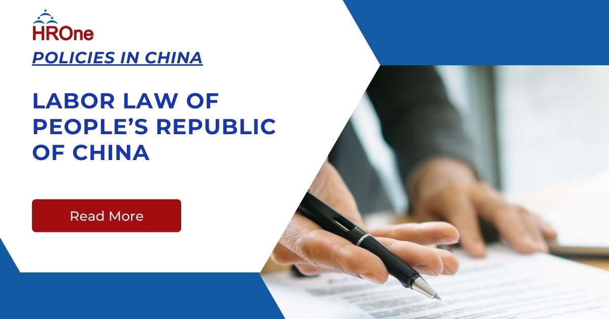 Labor Law Of People’s Republic Of China | HROne